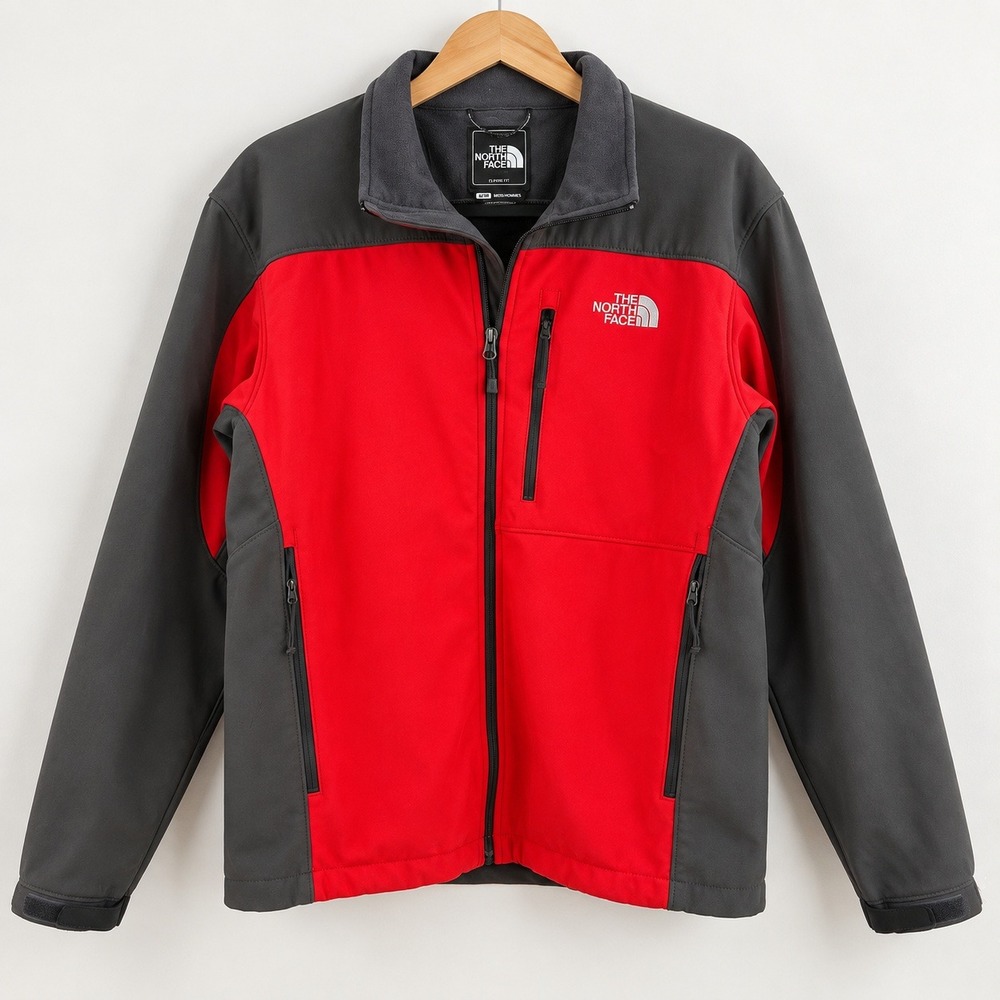 The North Face Gorpcore Apex Bionic Softshell Jacket Men Medium Red Grey Outdoor